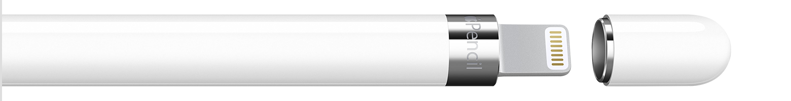Apple Pencil (1st generation) with the cap removed