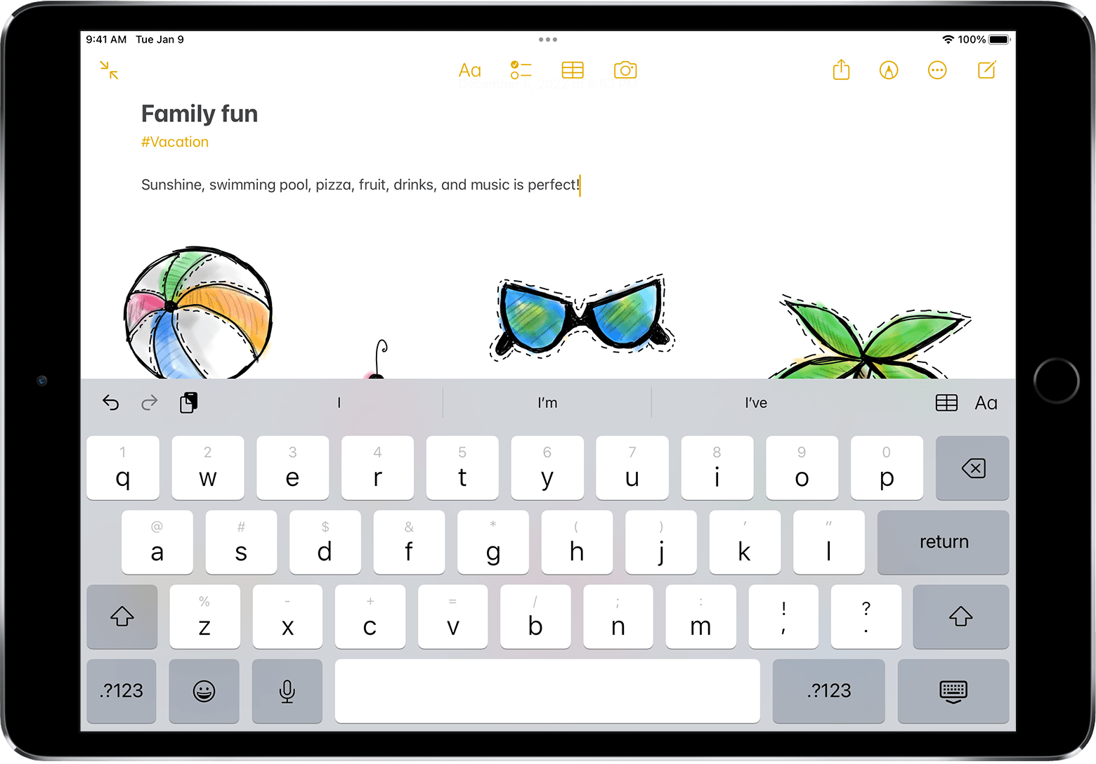 Utilizar o teclado flutuante no iPad - Suporte Apple (PT)