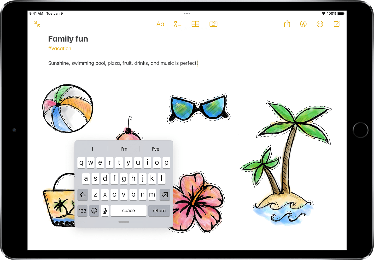 iPad でフローティングキーボードを使う - Apple サポート (日本)