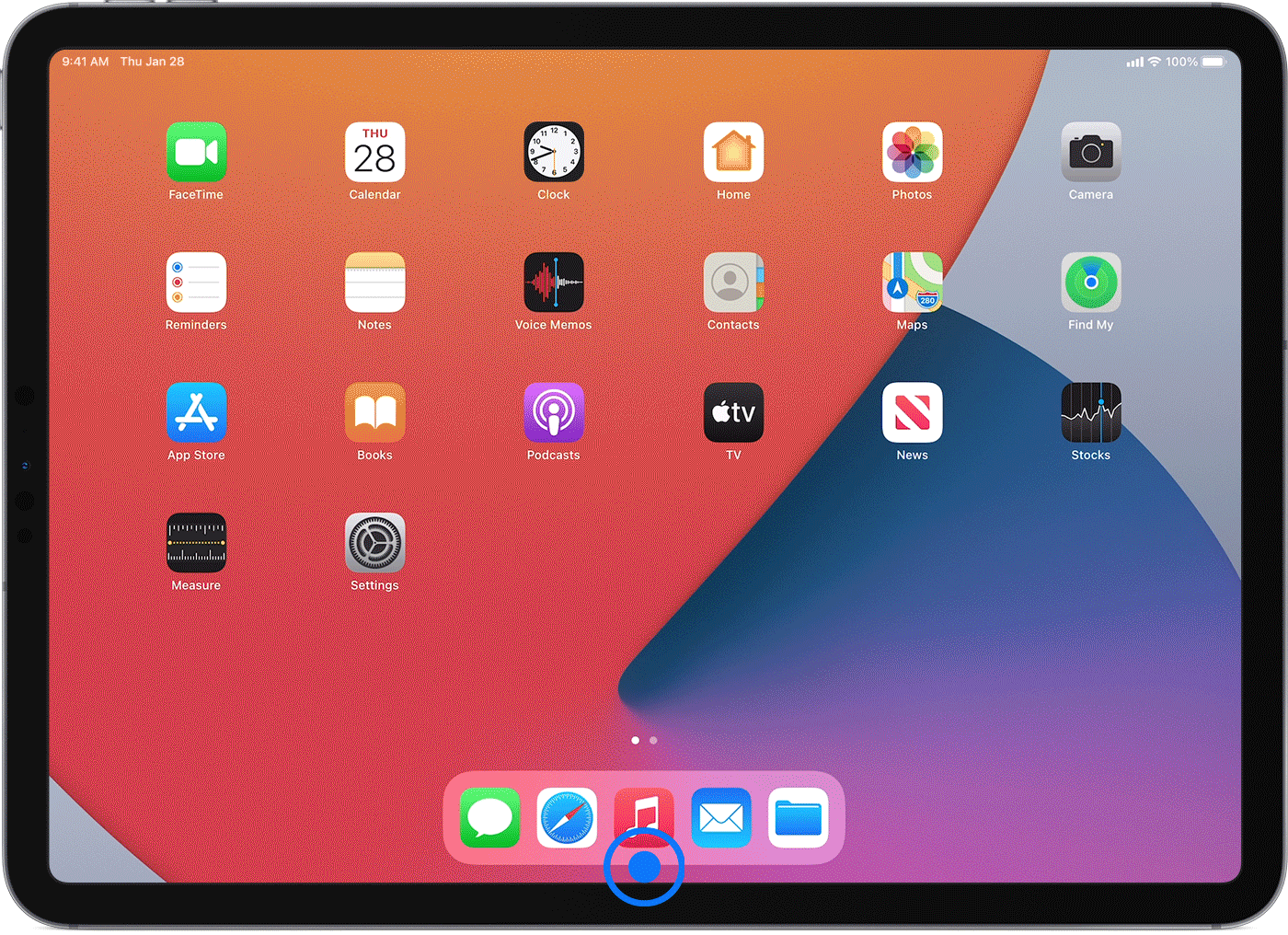 iPad screen showing how to close an app