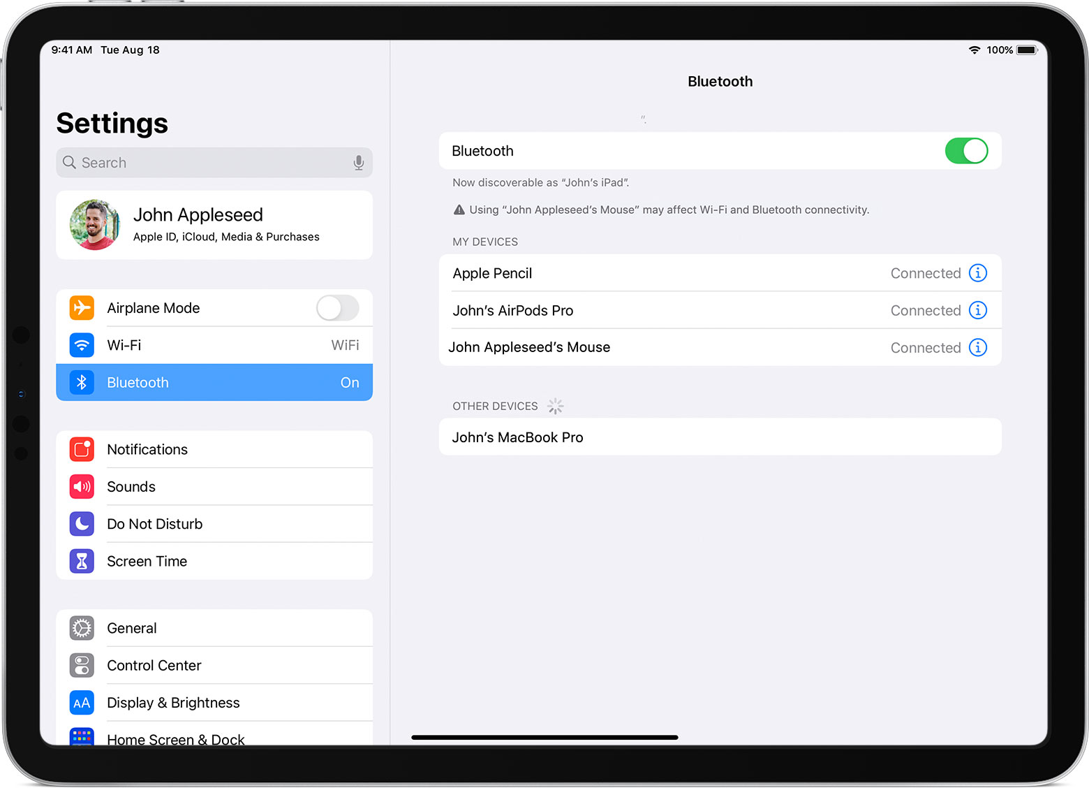 Connect A Bluetooth Mouse Or Trackpad To Your Ipad Apple Support