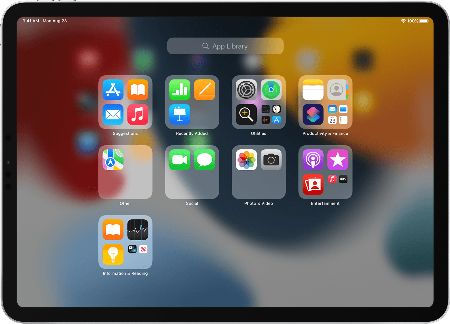 Ios15 Ipad Pro Home Screen App Library 