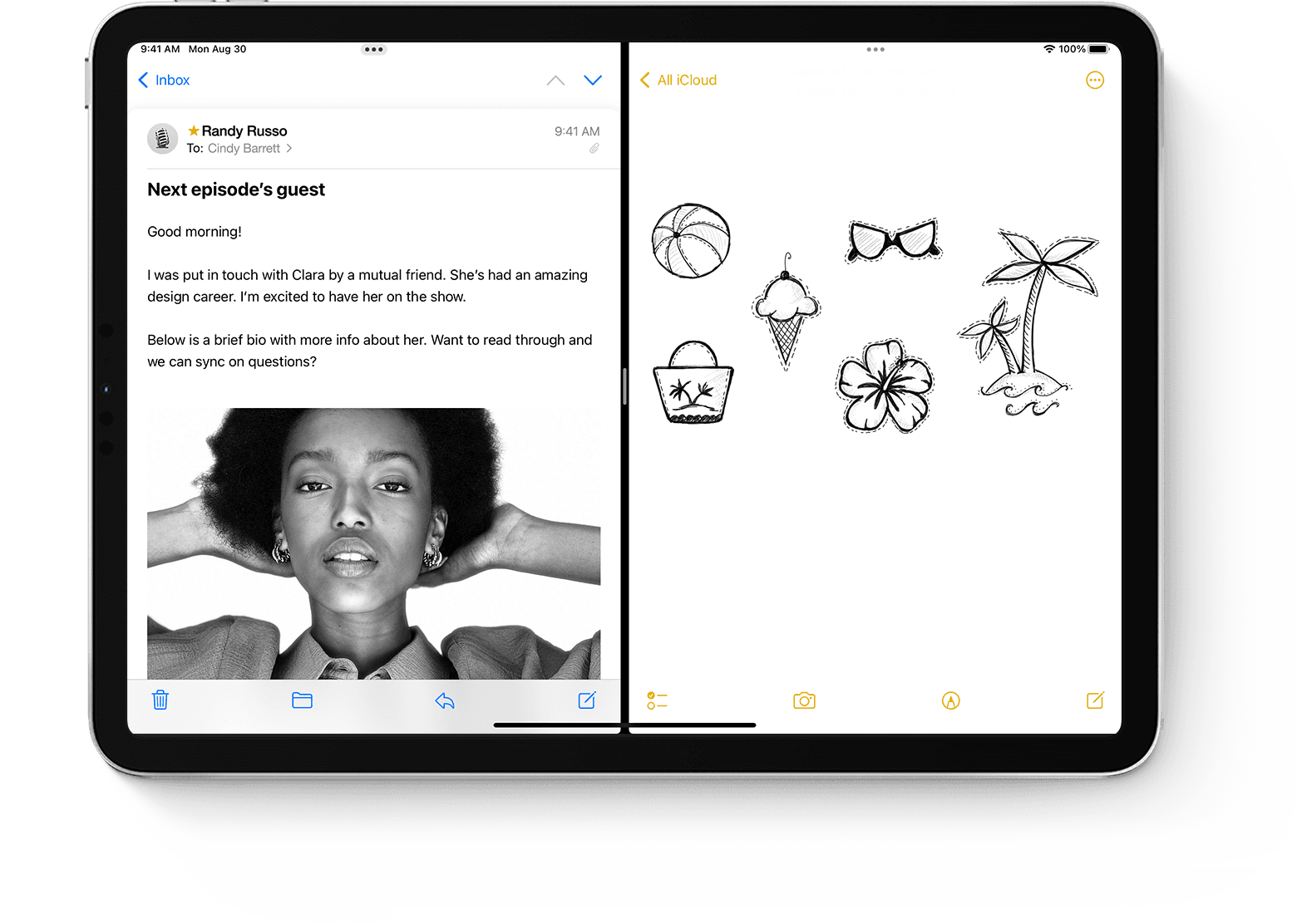 ipad safari split screen undo