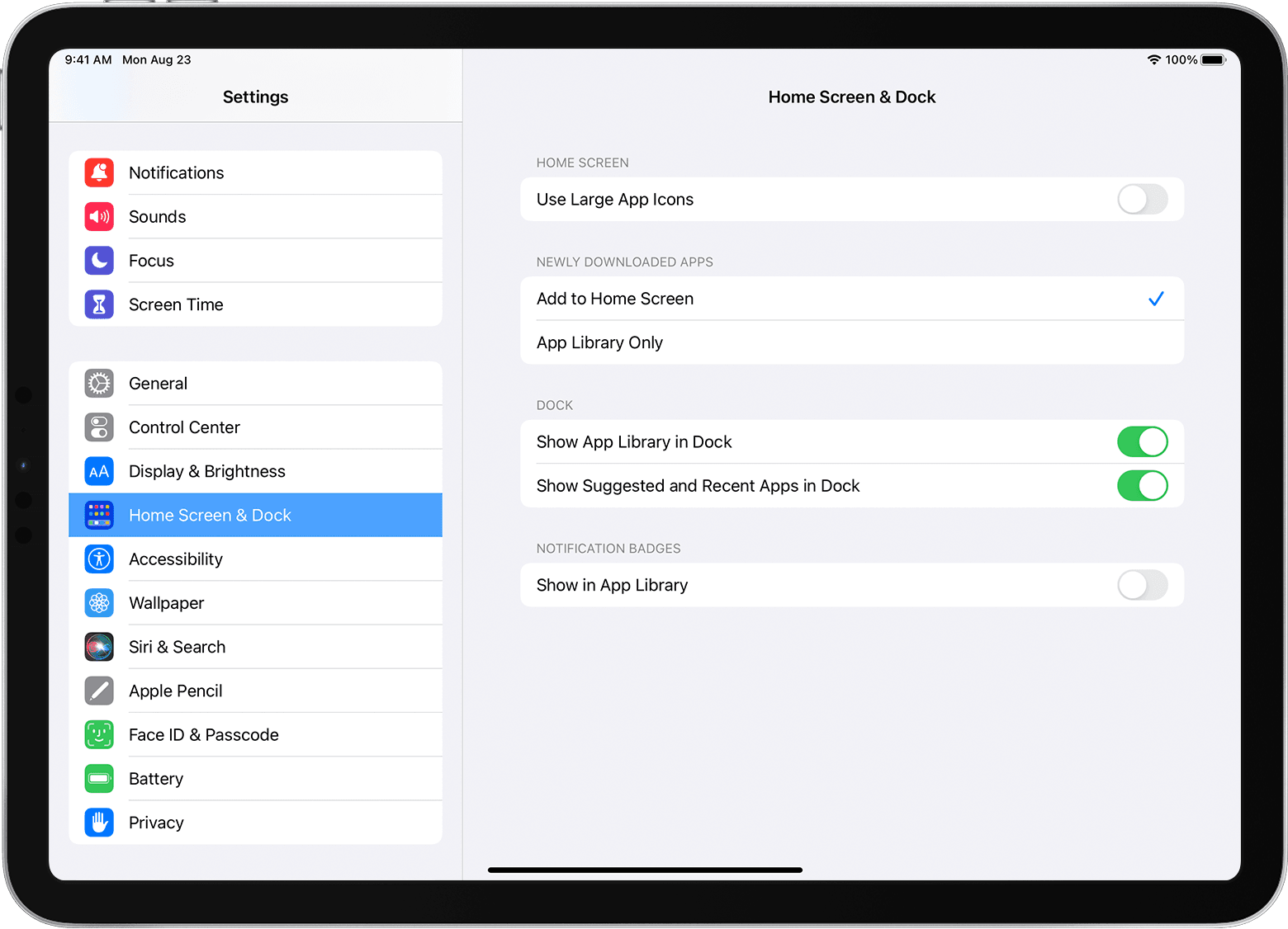 Use the App Library and Home Screen to organize your iPad apps - Apple  Support