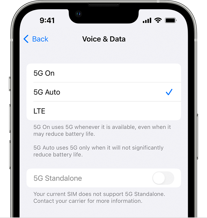 Use 5G with your iPhone - Apple Support