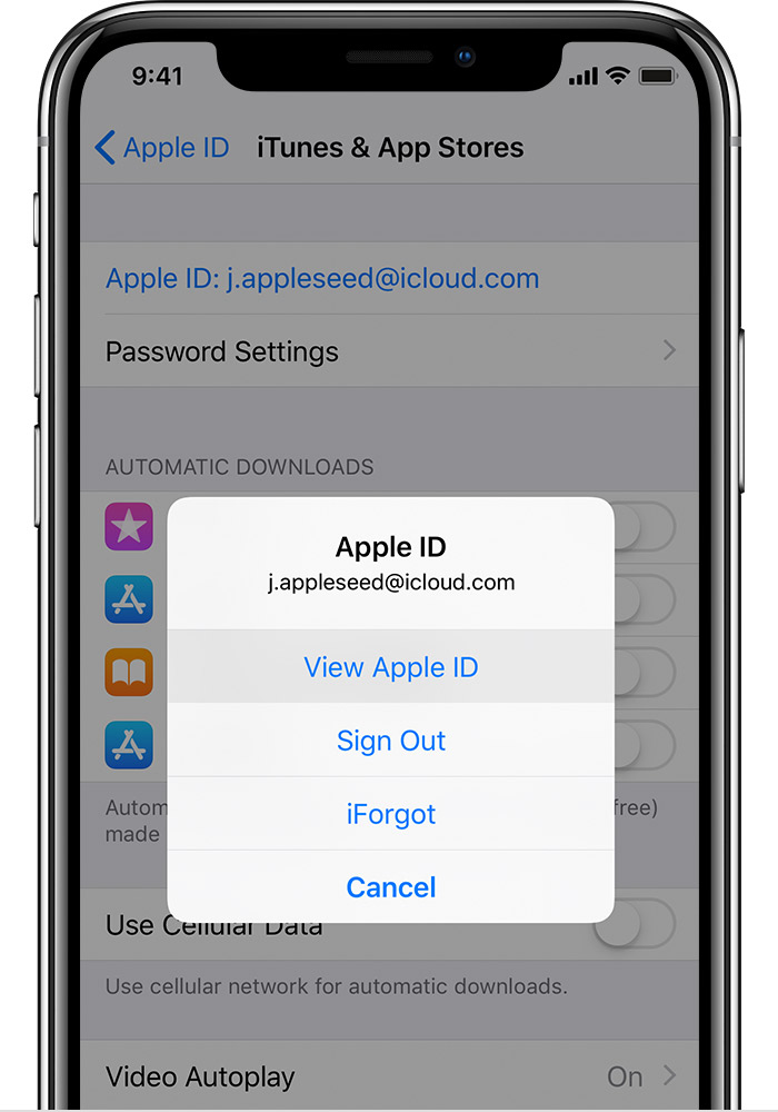 find apple id with just email