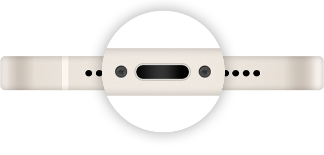 Image of the charging port.