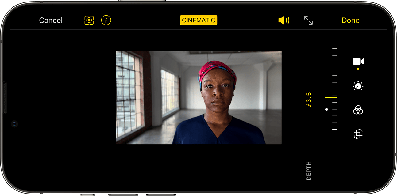 Use Cinematic mode on your iPhone - Apple Support (AM)
