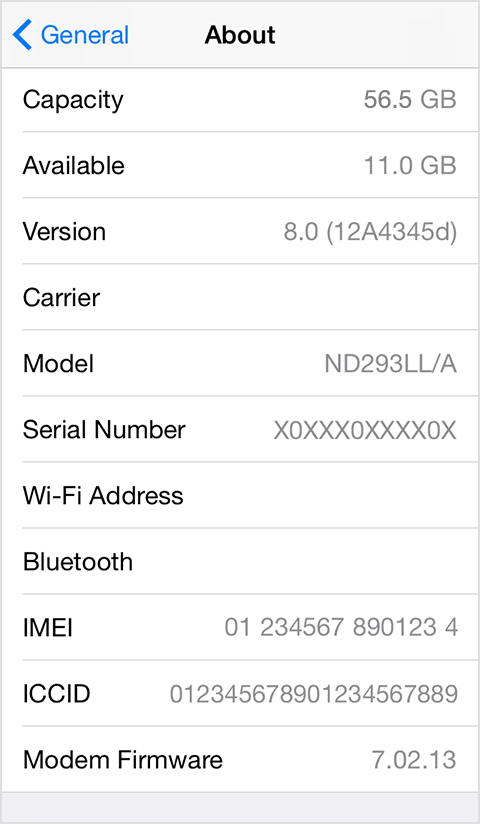 Find the serial number or IMEI on your iPhone, iPad, or iPod touch