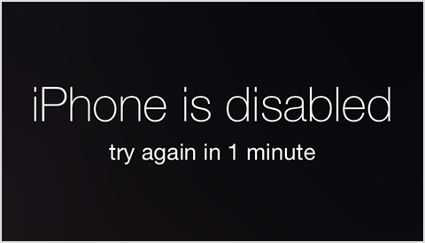 iphone is disabled ipad is disabled ipod touch is disabled