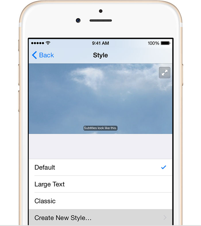 Use subtitles or closed captioning on your iPhone, iPad, or iPod touch