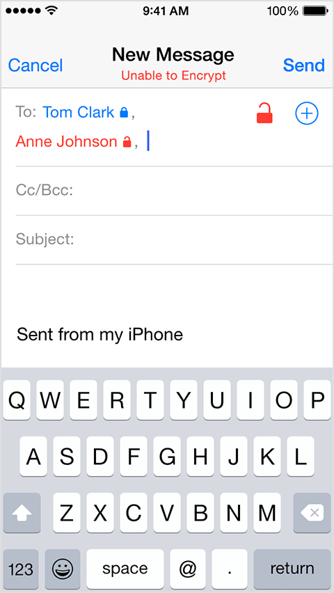 Use S Mime To Send Encrypted Messages In An Exchange Environment In Ios Apple Support