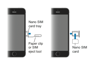 how to take out the sim card on iphone