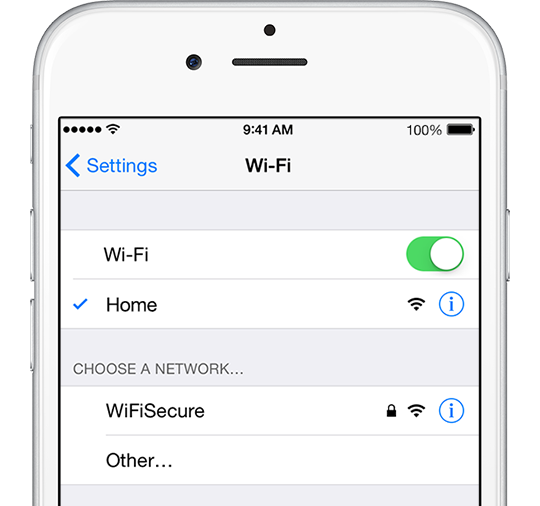 Make sure Wi-Fi is on and that you can see your network.