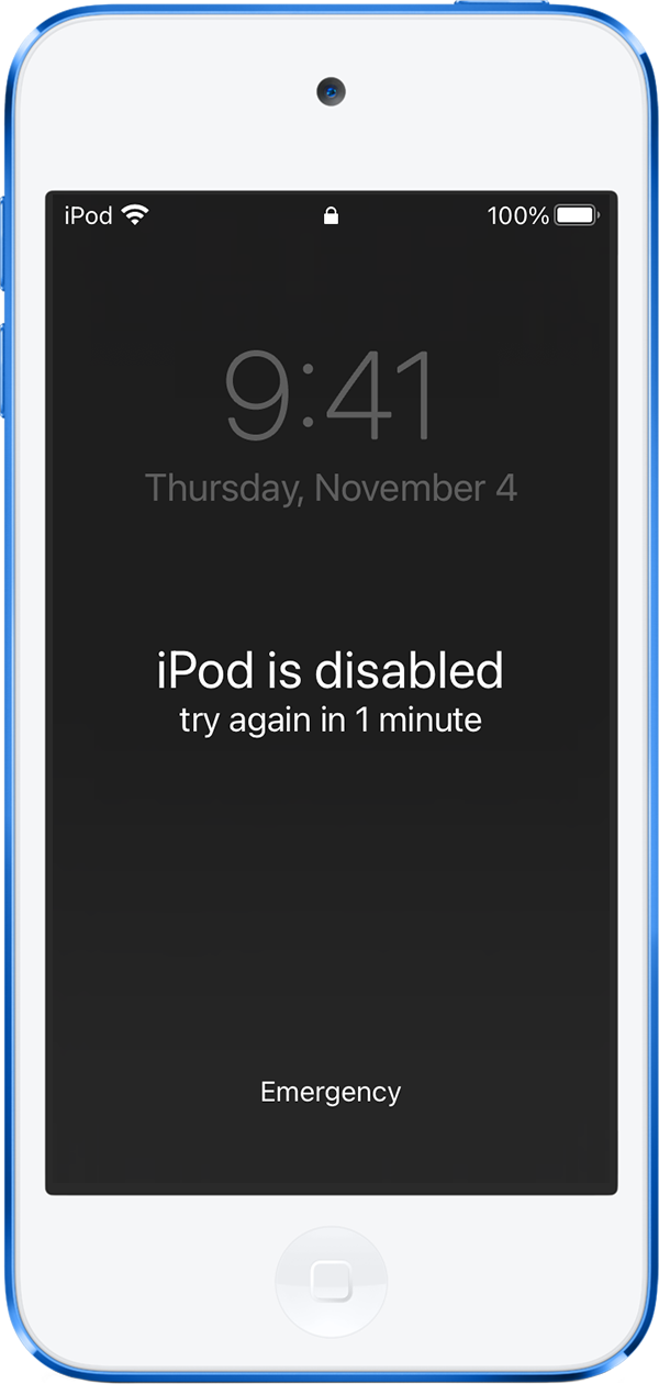 Bedienen Onvergetelijk Laptop If you forgot your iPod touch passcode - Apple Support