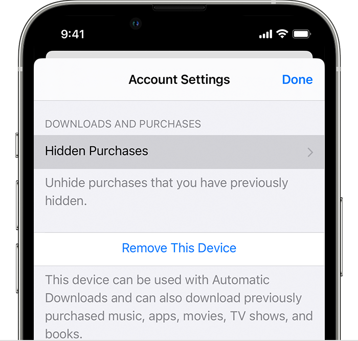 https://support.apple.com/library/content/dam/edam/applecare/images/en_US/itunes/ios-16-iphone-13-pro-app-store-account-account-settings-hidden-purchases.png