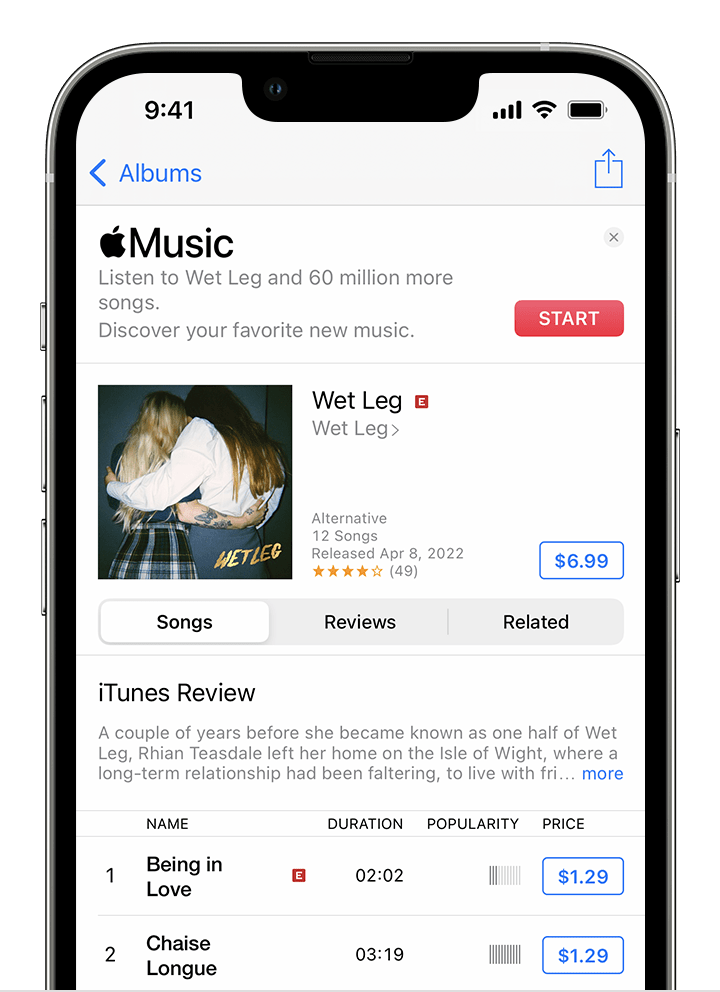 Comprar música de iTunes Store - Soporte técnico de Apple