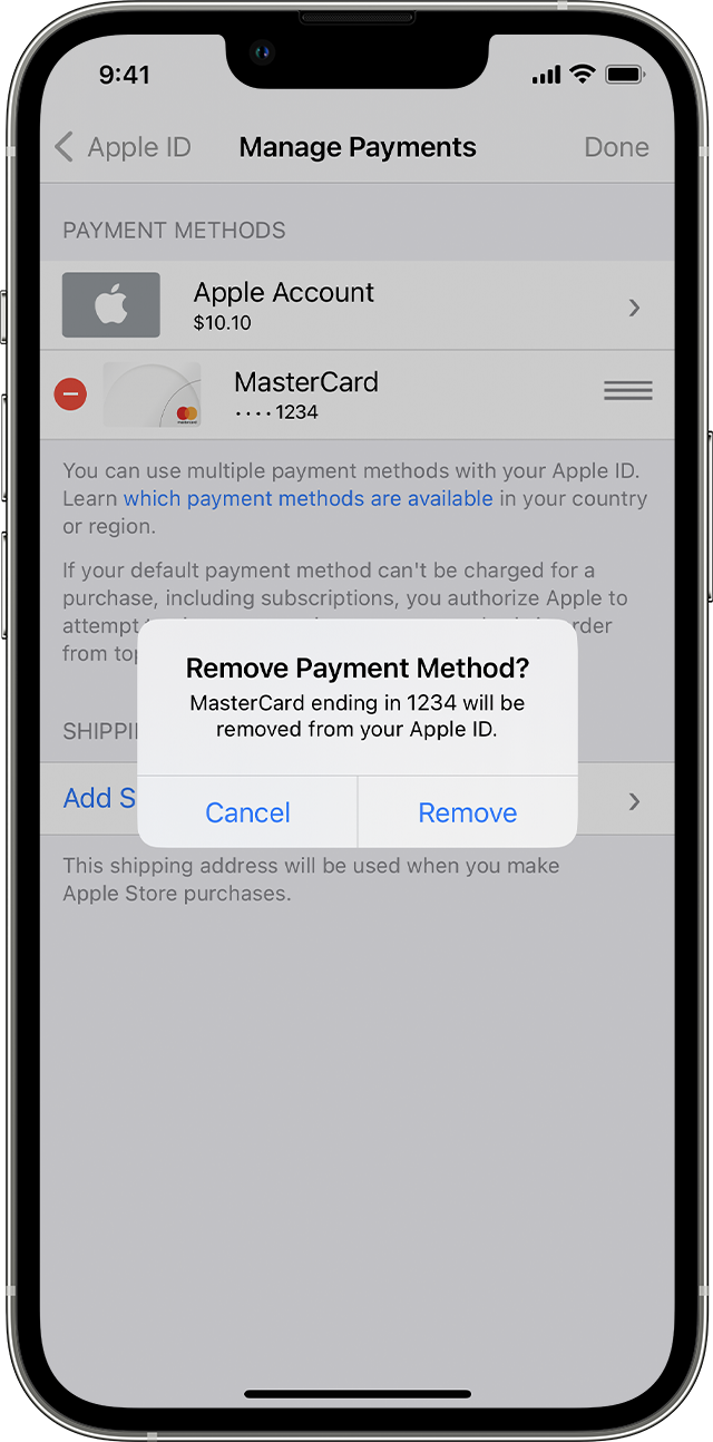 I Have A New Visa Card I Need To Replace Apple Community
