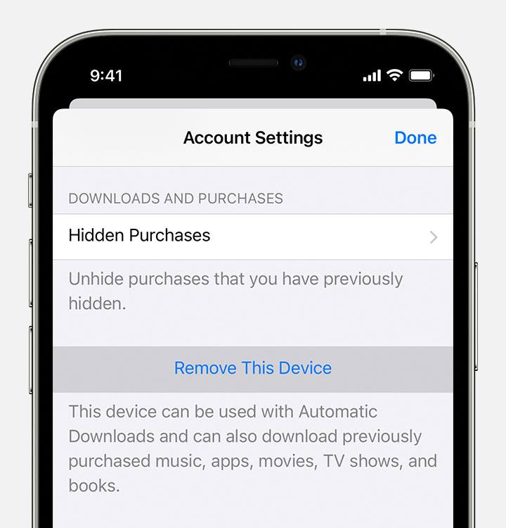 Hide purchases from the App Store - Apple Support