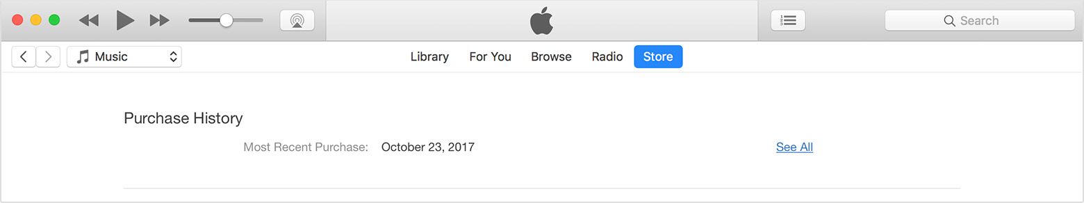 see itunes purchase history iphone
