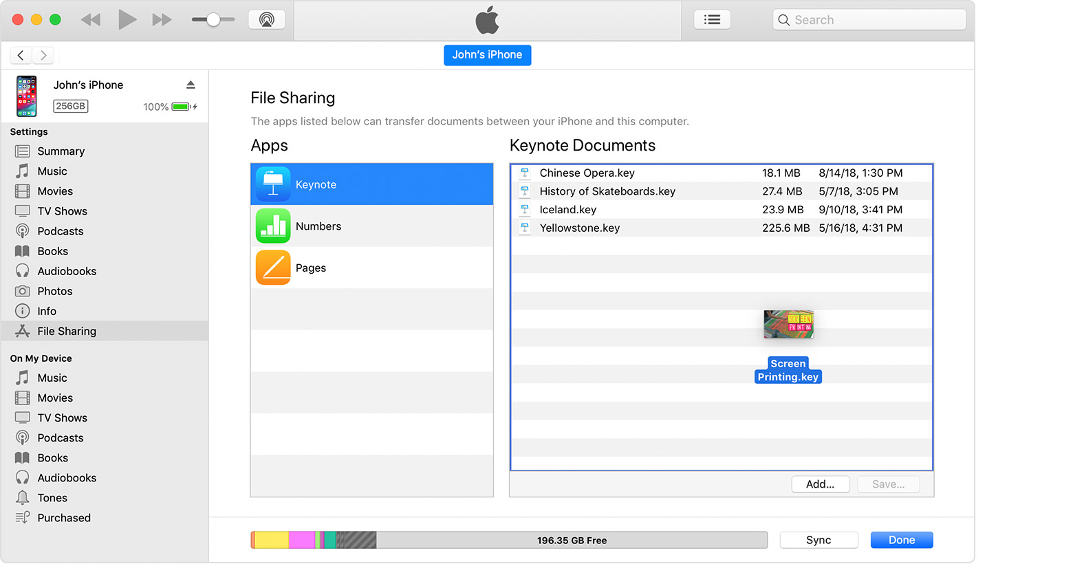 Use Itunes To Share Files Between Your Computer And Your Ios Or Ipados Device Apple Support