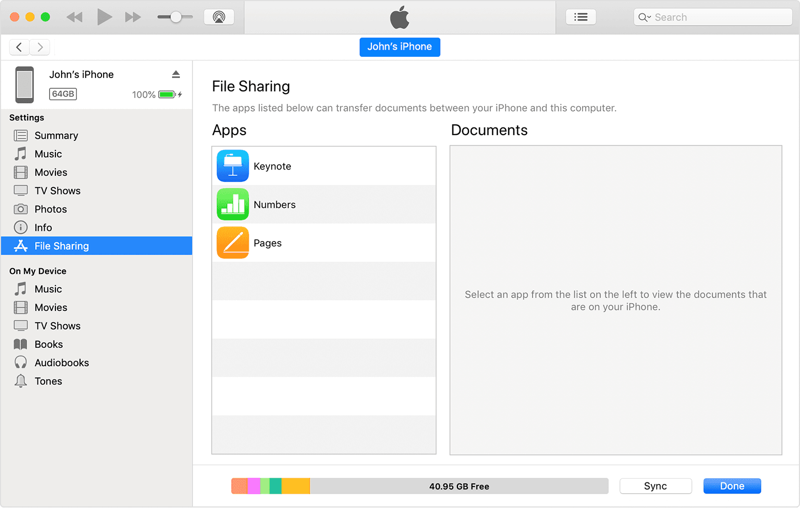 Use iTunes to share files between your computer and your iOS or iPadOS  device - Apple Support