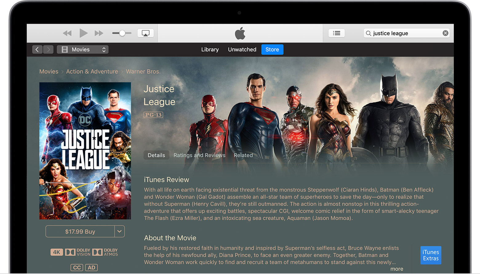 mac os x pick what movies for itunes