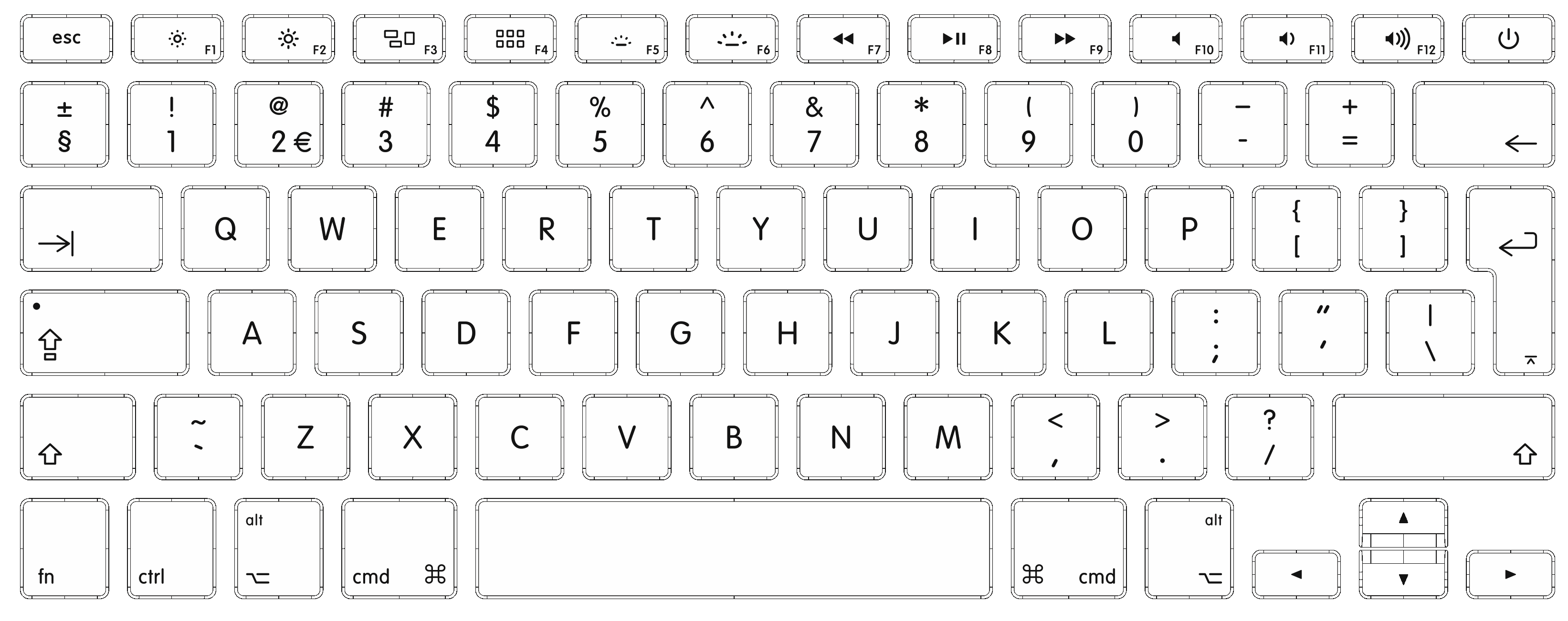 qwerty keypad layout