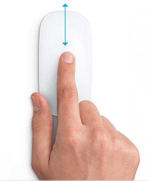 how to scroll with apple mouse