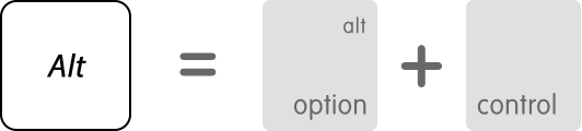 mac option key on windows keyboard