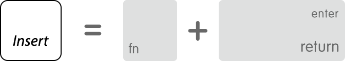 insert key on mac keyboard