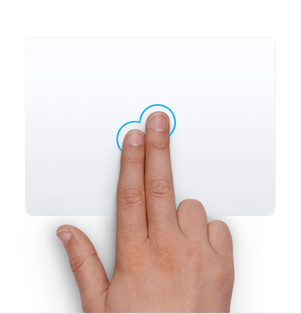 mac trackpad gestures with a mouse