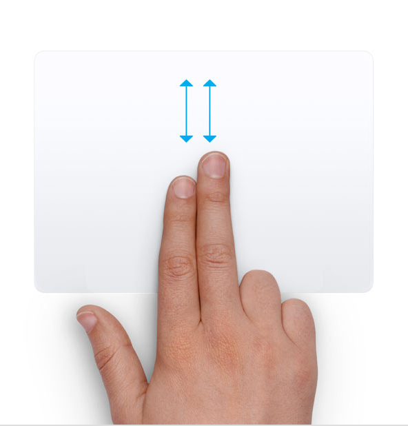 ipad emulator mac two finger scroll