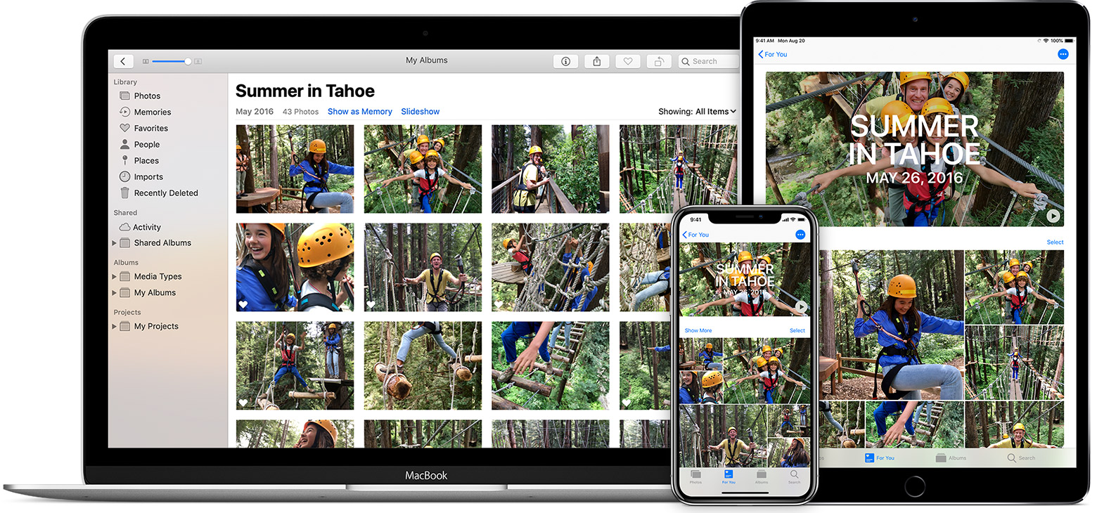 iCloud Photos on Mac, iPhone, and iPad