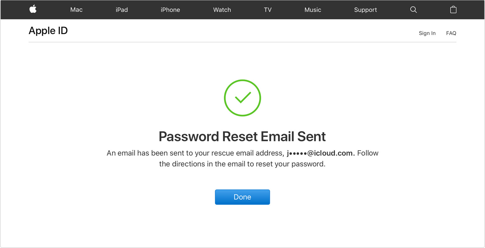 how to reset apple id password on computer