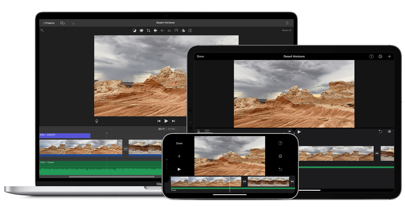 create a square video imovie