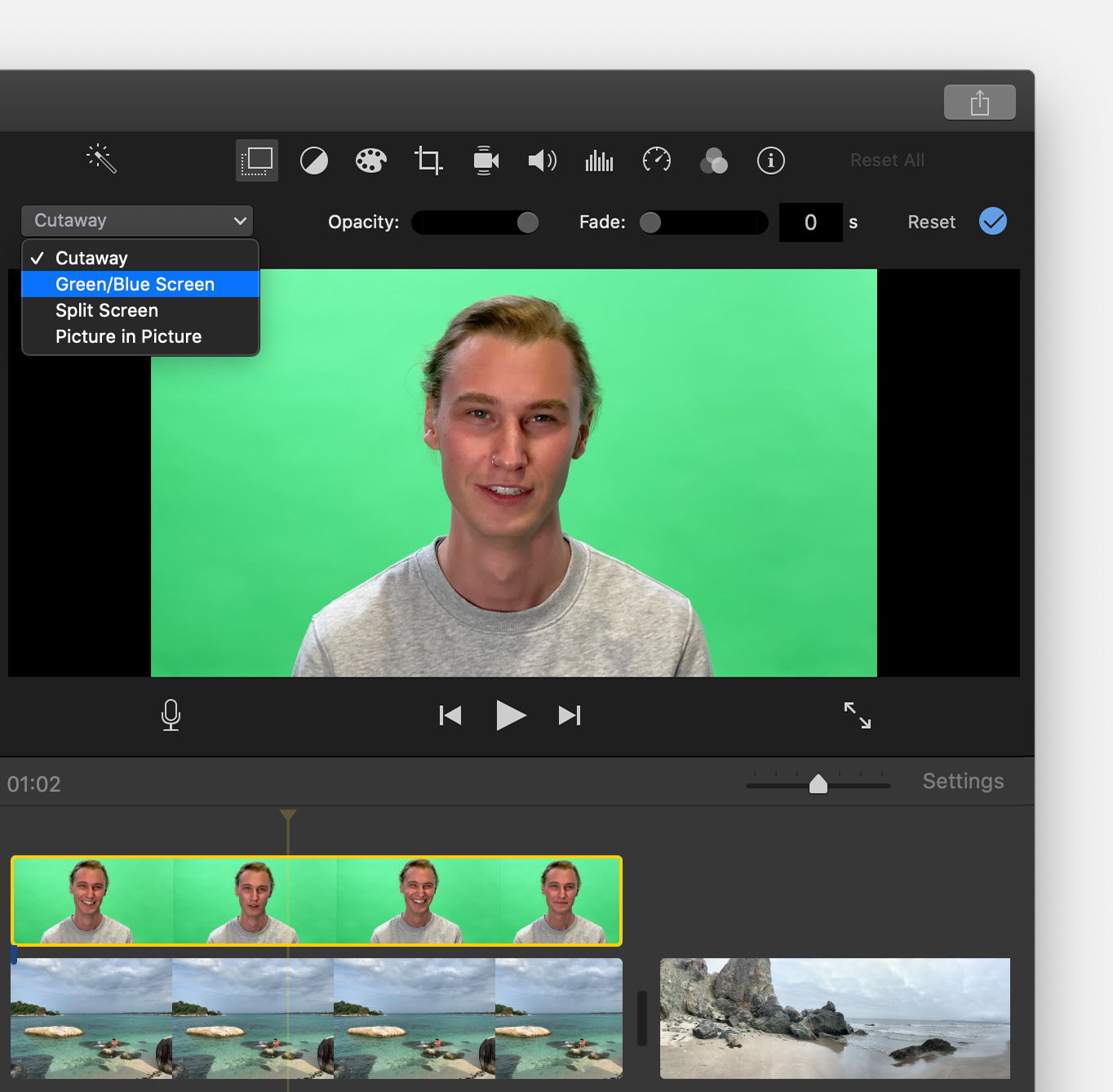 Change the background of a clip in iMovie - Apple Support