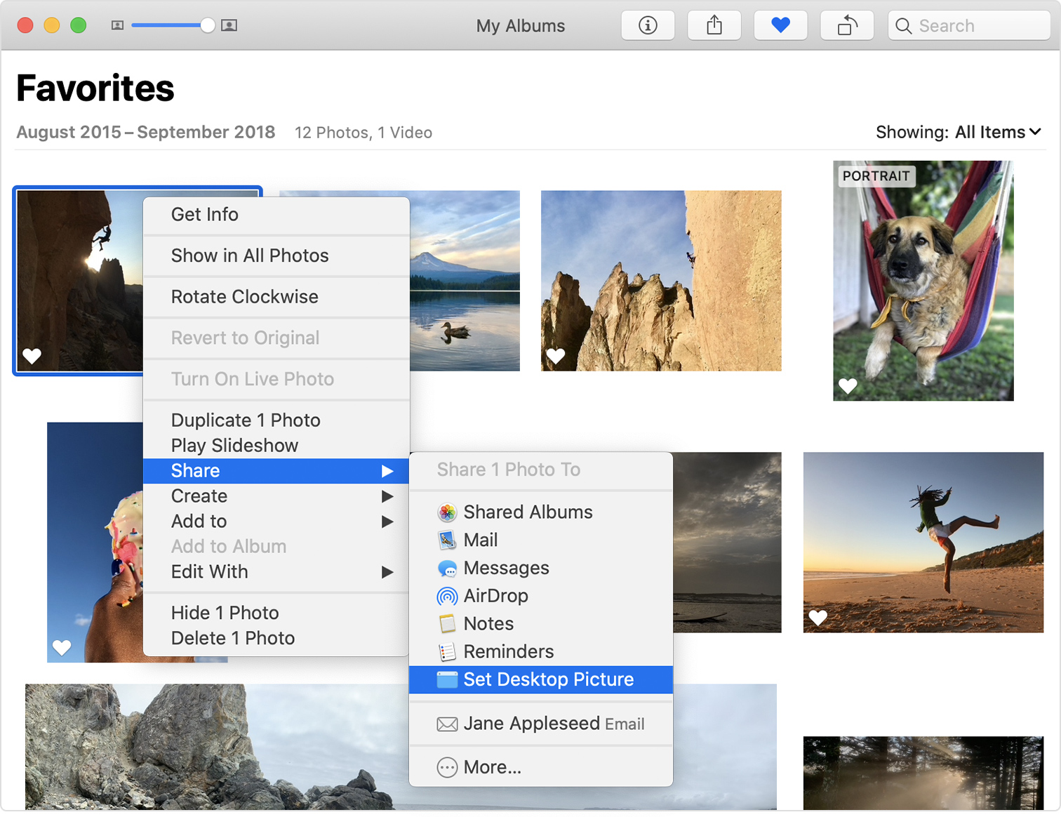 rotate google photos osx