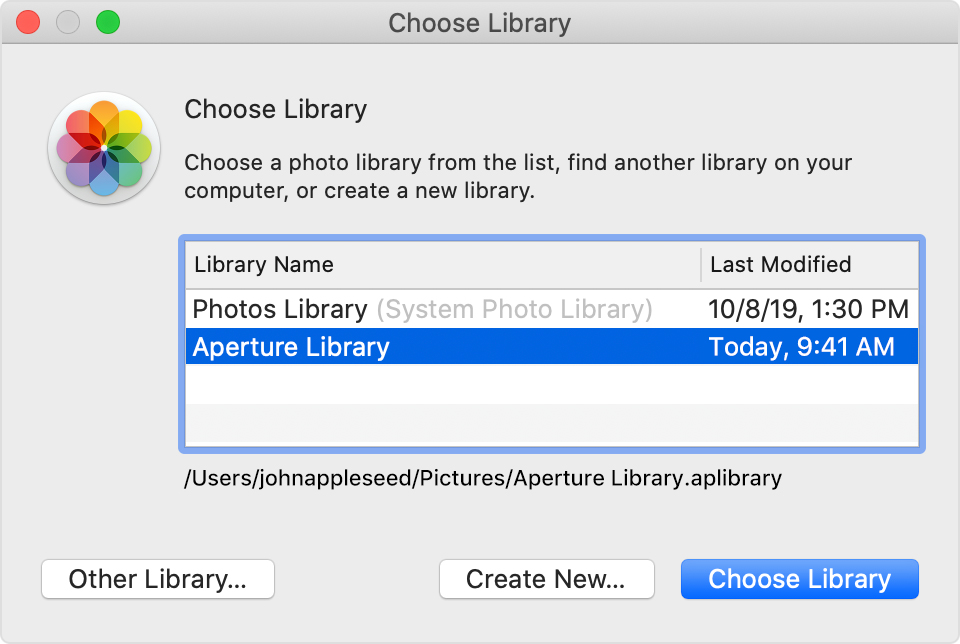 using different libraries in photos for mac