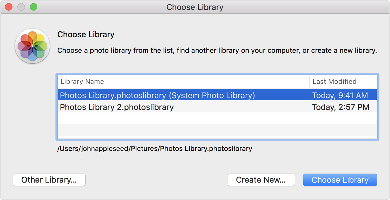 Mac Os X Photos Change Library Location