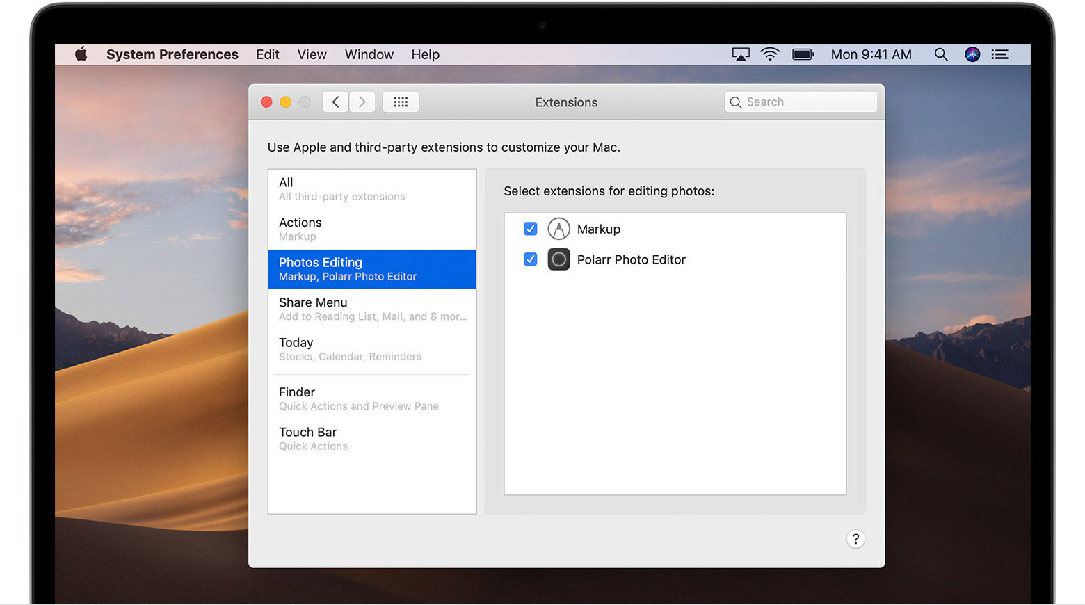 extension for photo mac