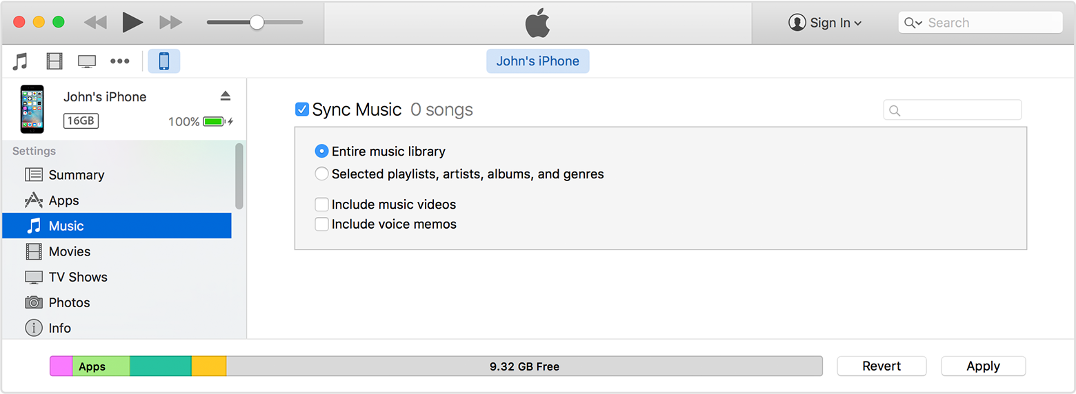 Sync your iPhone, iPad, or iPod touch with iTunes using ...