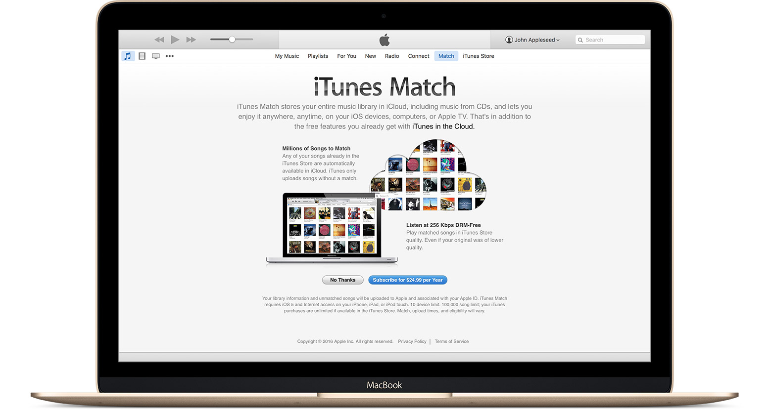 itunes match apple support