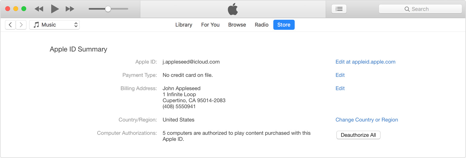 Authorize your computer in iTunes - Apple Support