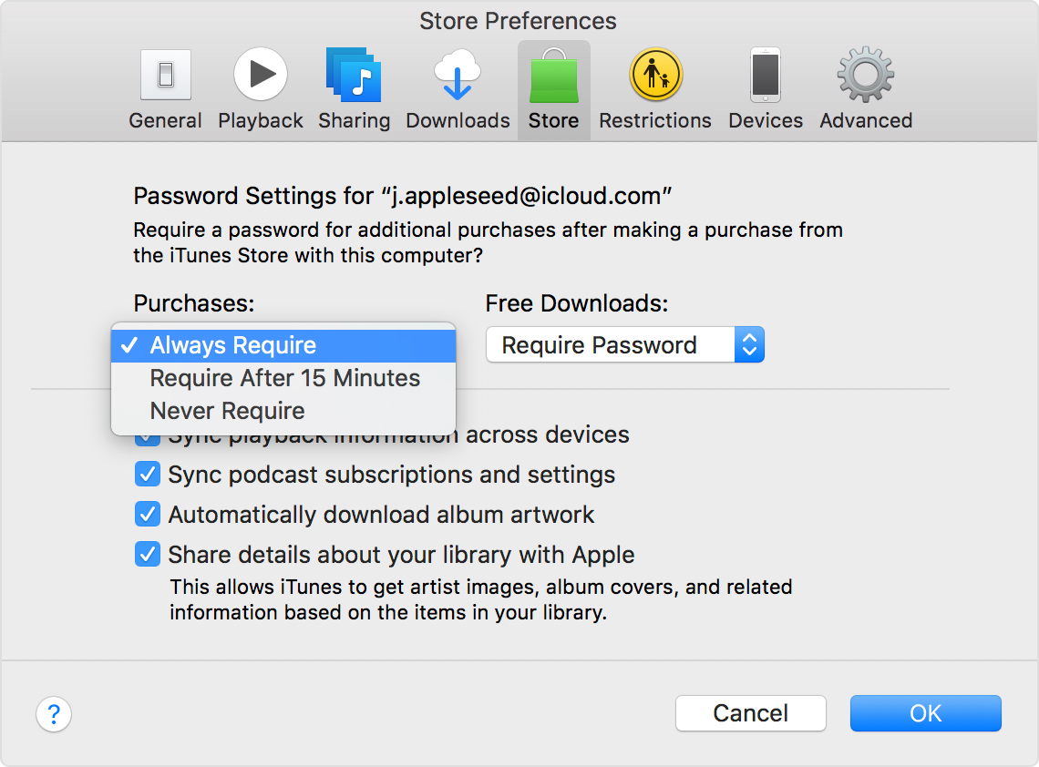 manage apps itunes