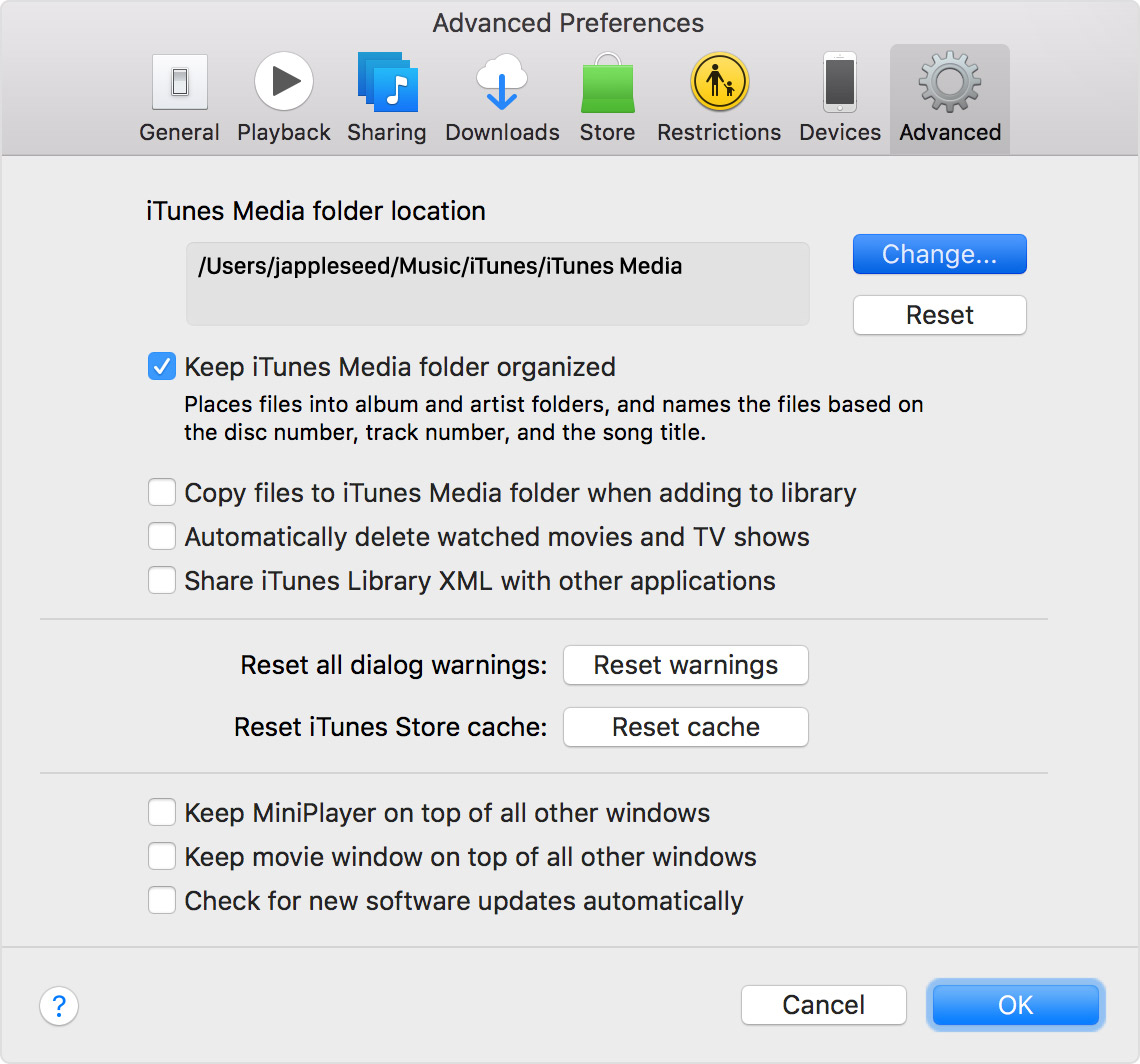 find music files on mac to add to itunes