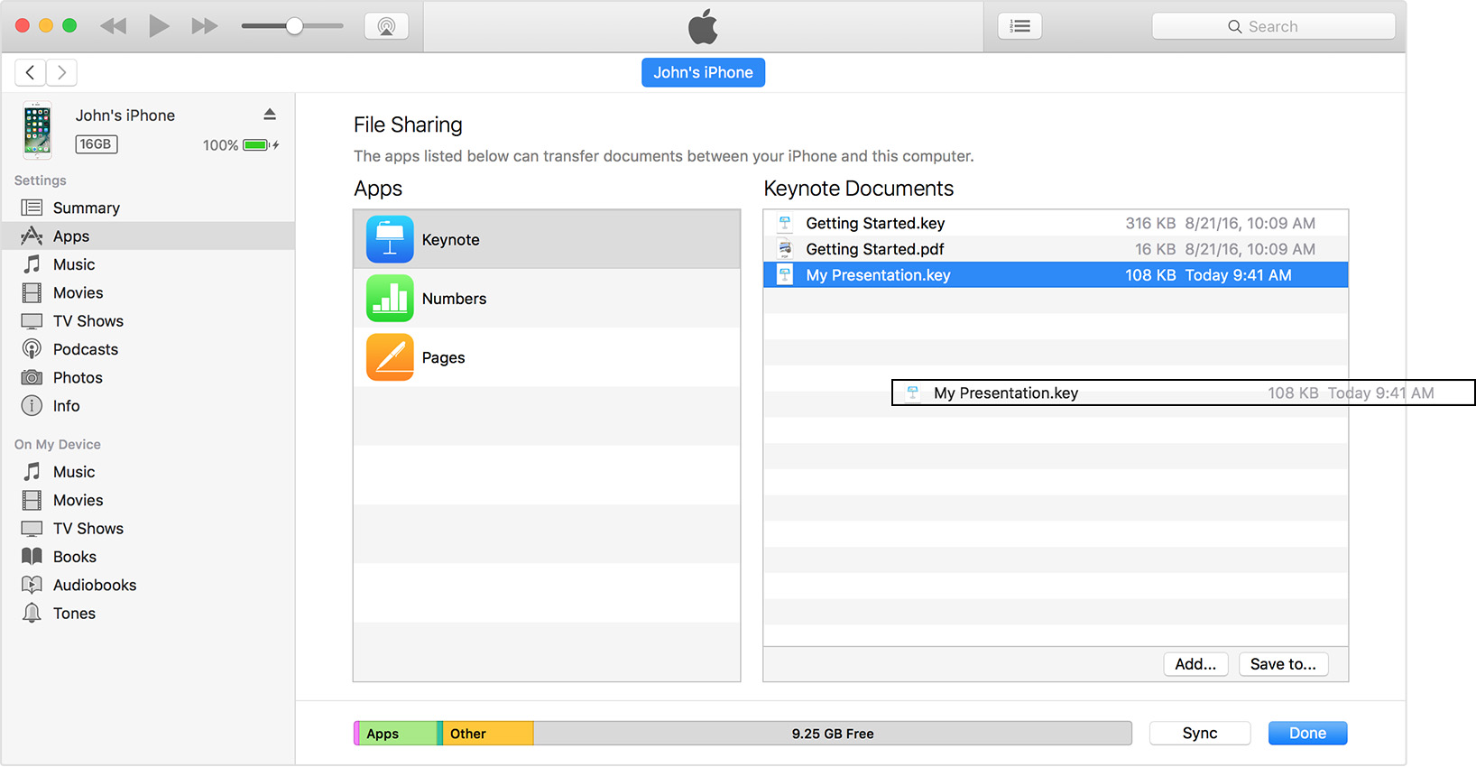 best app for file sharing between iphone and pc