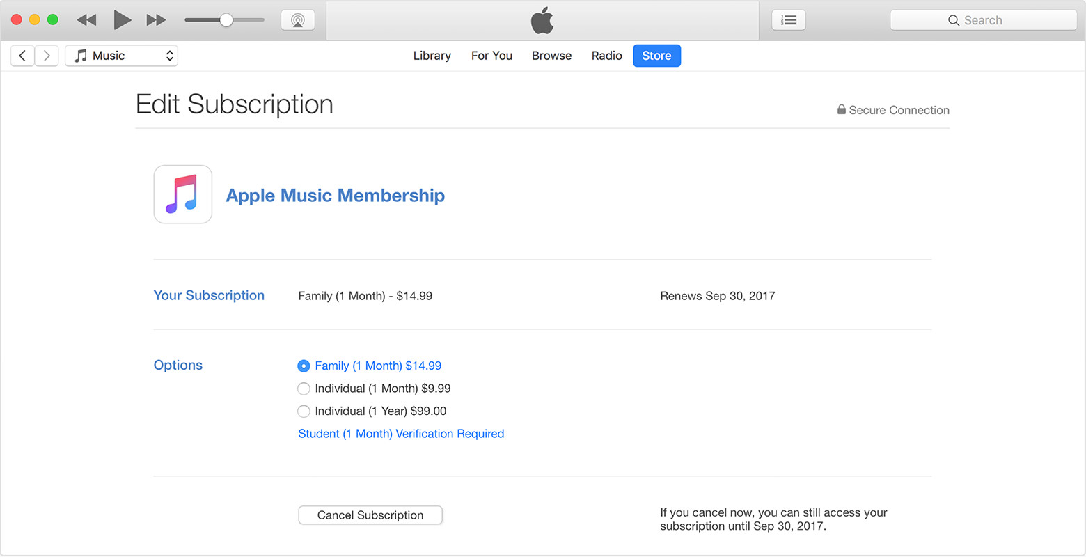 View, change, or cancel your subscriptions - Apple Support