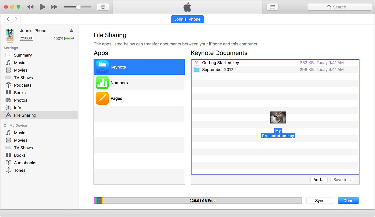 About File Sharing on iPhone, iPad, and iPod touch - Apple ...