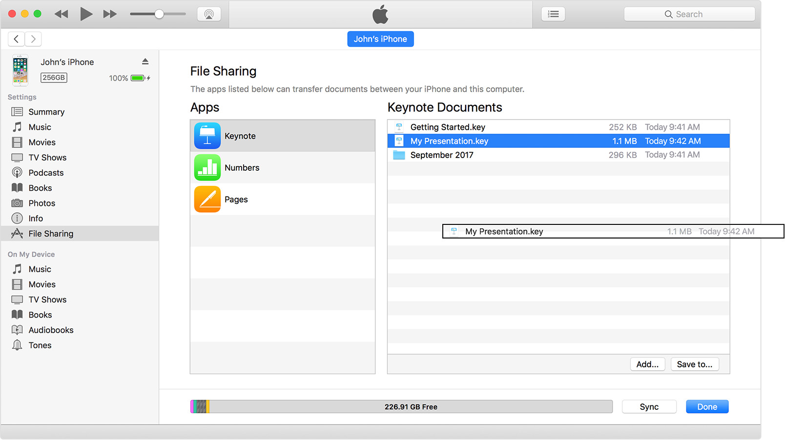 About File Sharing on iPhone, iPad, and iPod touch - Apple ...